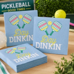 Pickleball Day Dinkin Dinner Napkins - 16 PACK